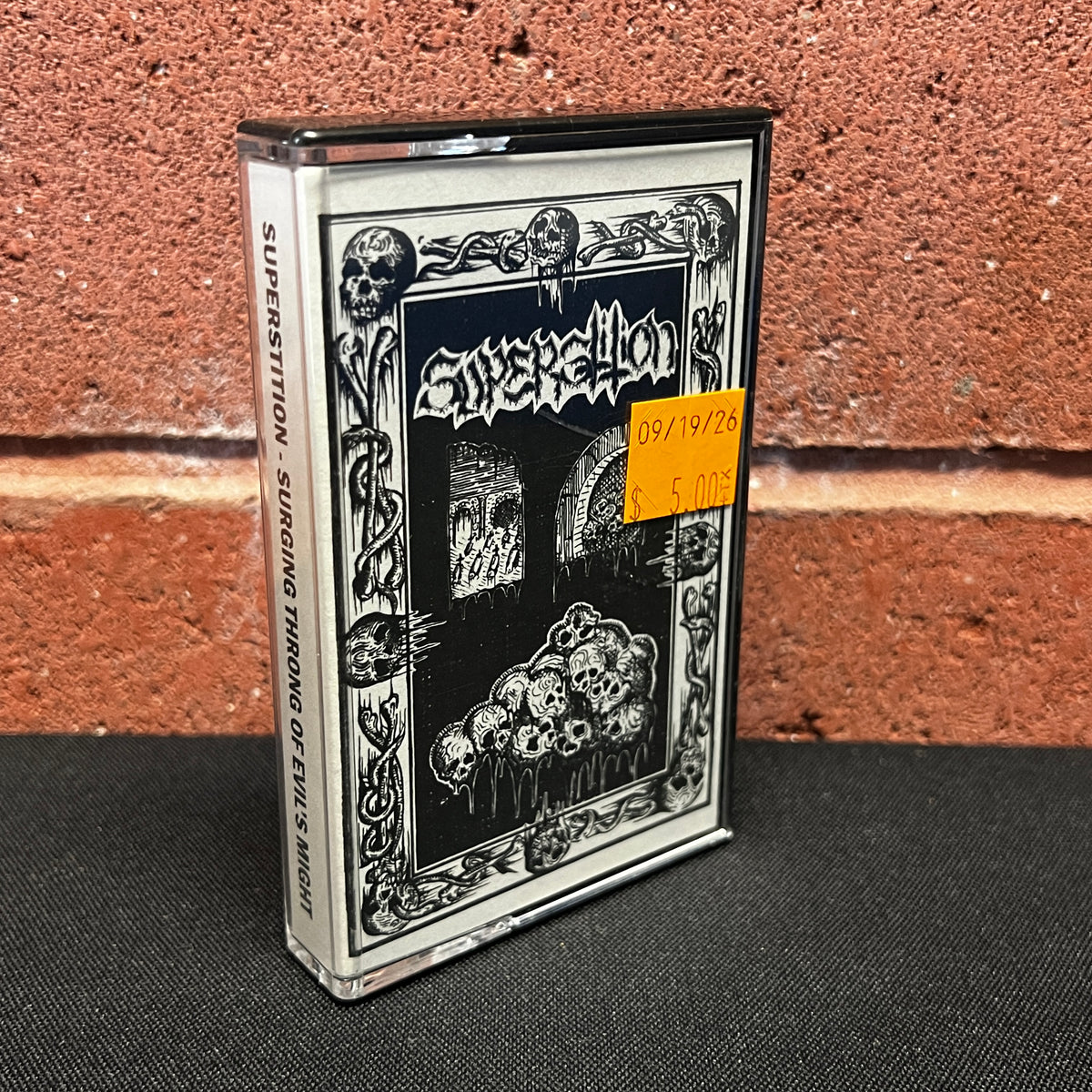 Used Cassette: Superstition "Surging Throng Of Evil's Might" Tape (2018 Press)