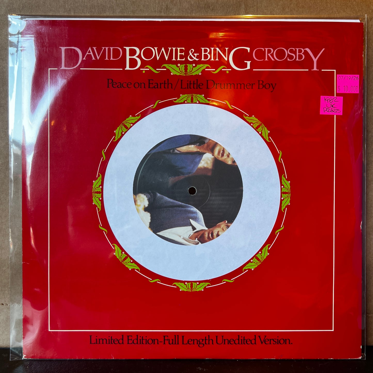 Used Vinyl: David Bowie & Bing Crosby ‎"Peace On Earth / Little Drummer Boy" 12" (1982 UK Press)