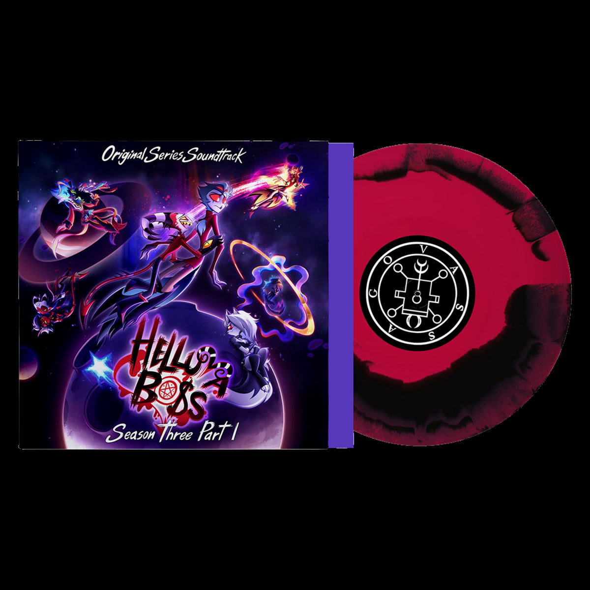 PRE-ORDER: Helluva Boss "Helluva Boss: Season 3, Part 1 (OST)" LP (Red/Black Vinyl)