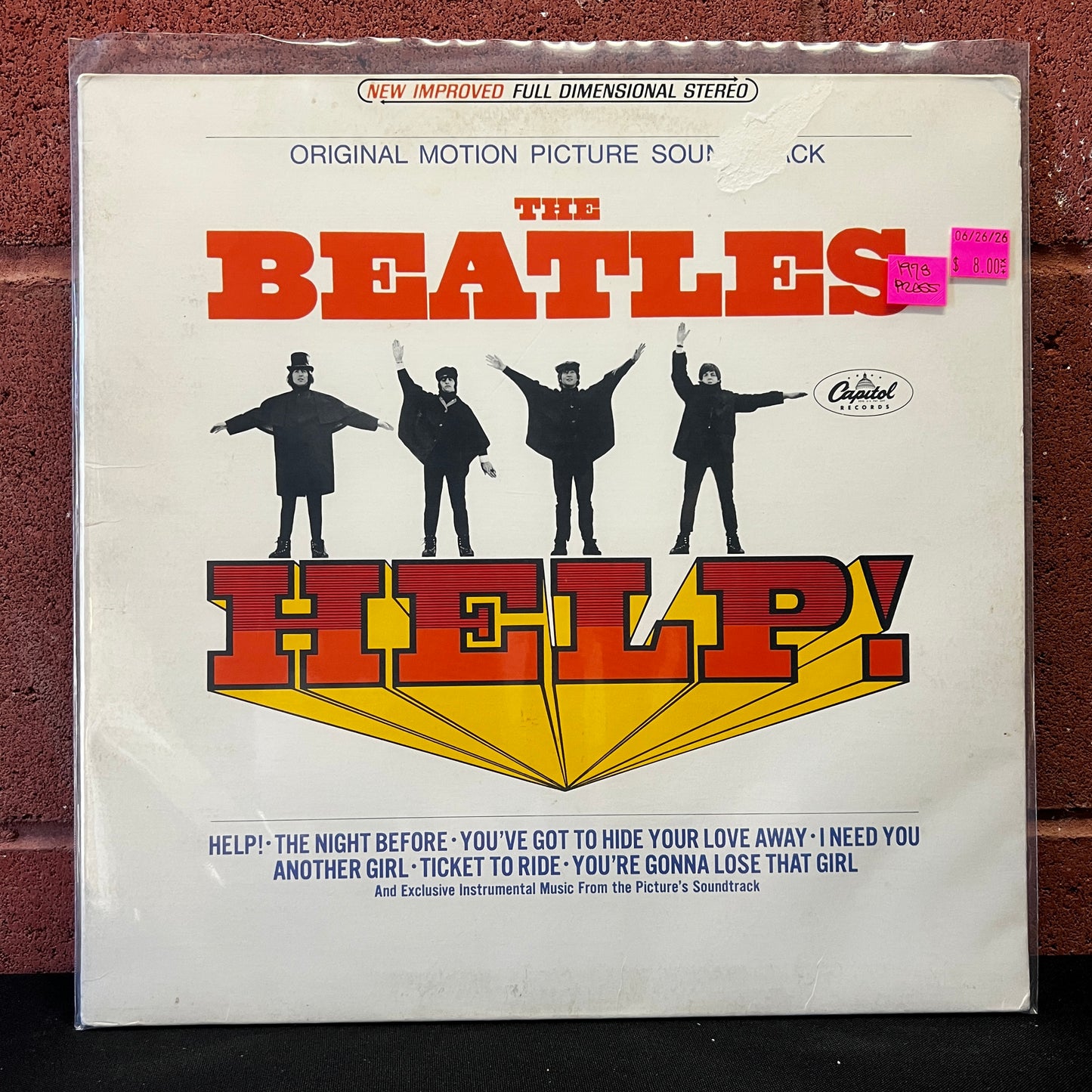 Used Vinyl: The Beatles ‎"Help! (Original Motion Picture Soundtrack)" LP (1978 Press)