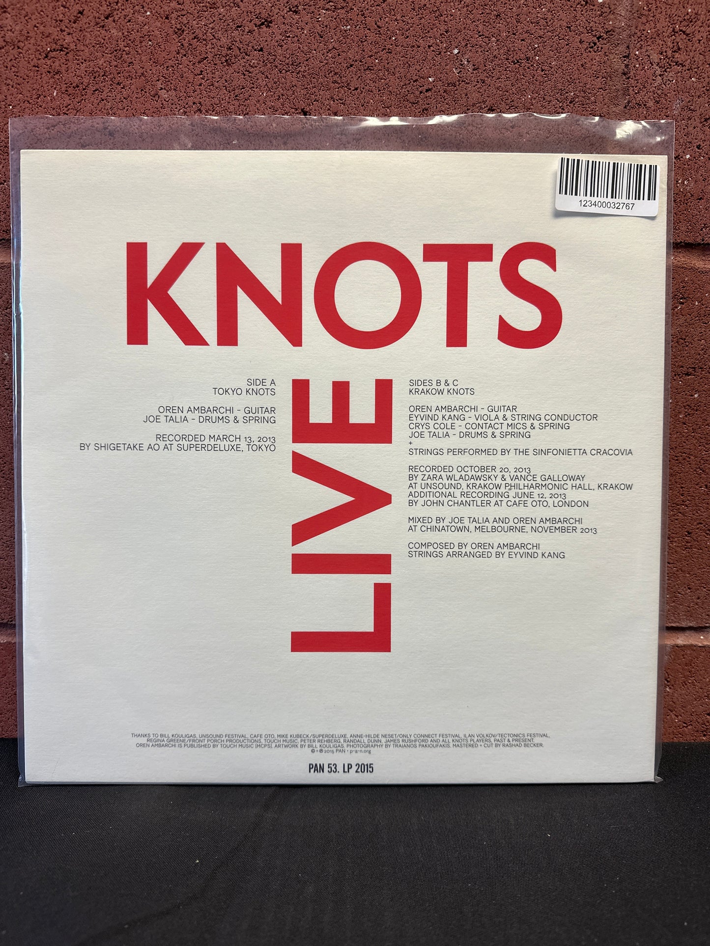 Used Vinyl:  Oren Ambarchi ”Live Knots ” 2xLP