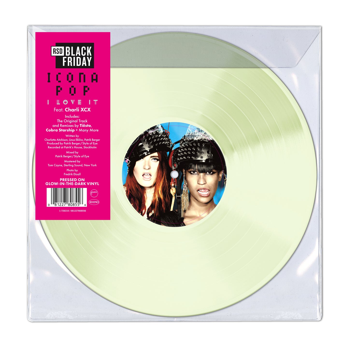 Icona Pop "I Love It (Feat. Charli XCX)" LP (Glow In The Dark Vinyl) (Black Friday 2025)