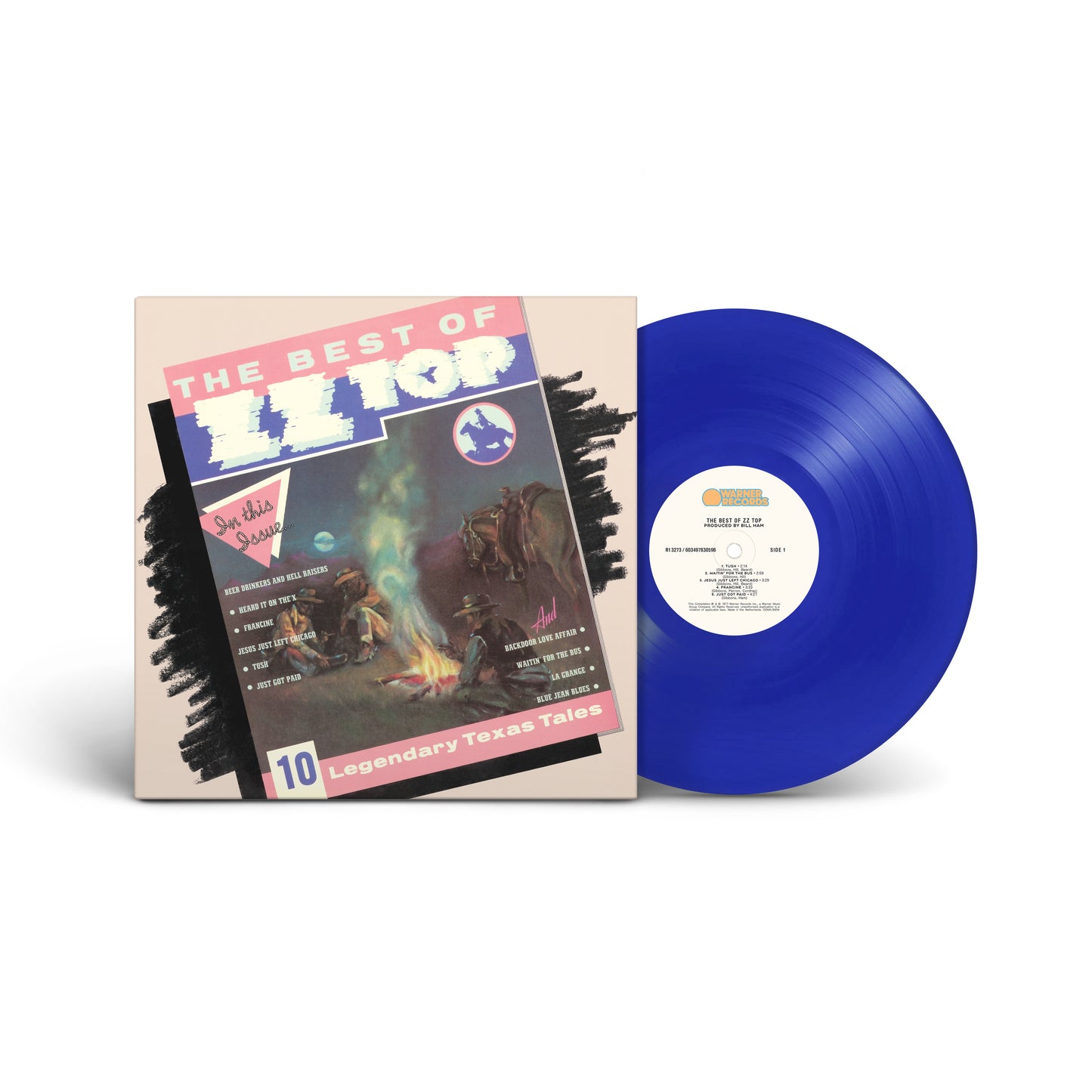 ZZ Top "The Best Of ZZ Top" LP (Blue Vinyl)