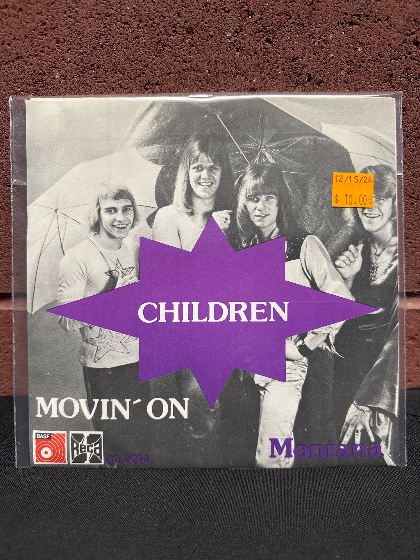 Used Vinyl:  Children ”Movin' On” 7"