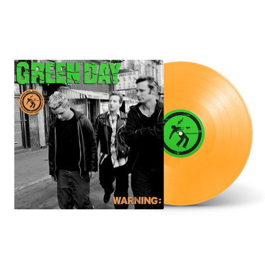 Green Day "Warning" LP (Neon Orange Color Vinyl)