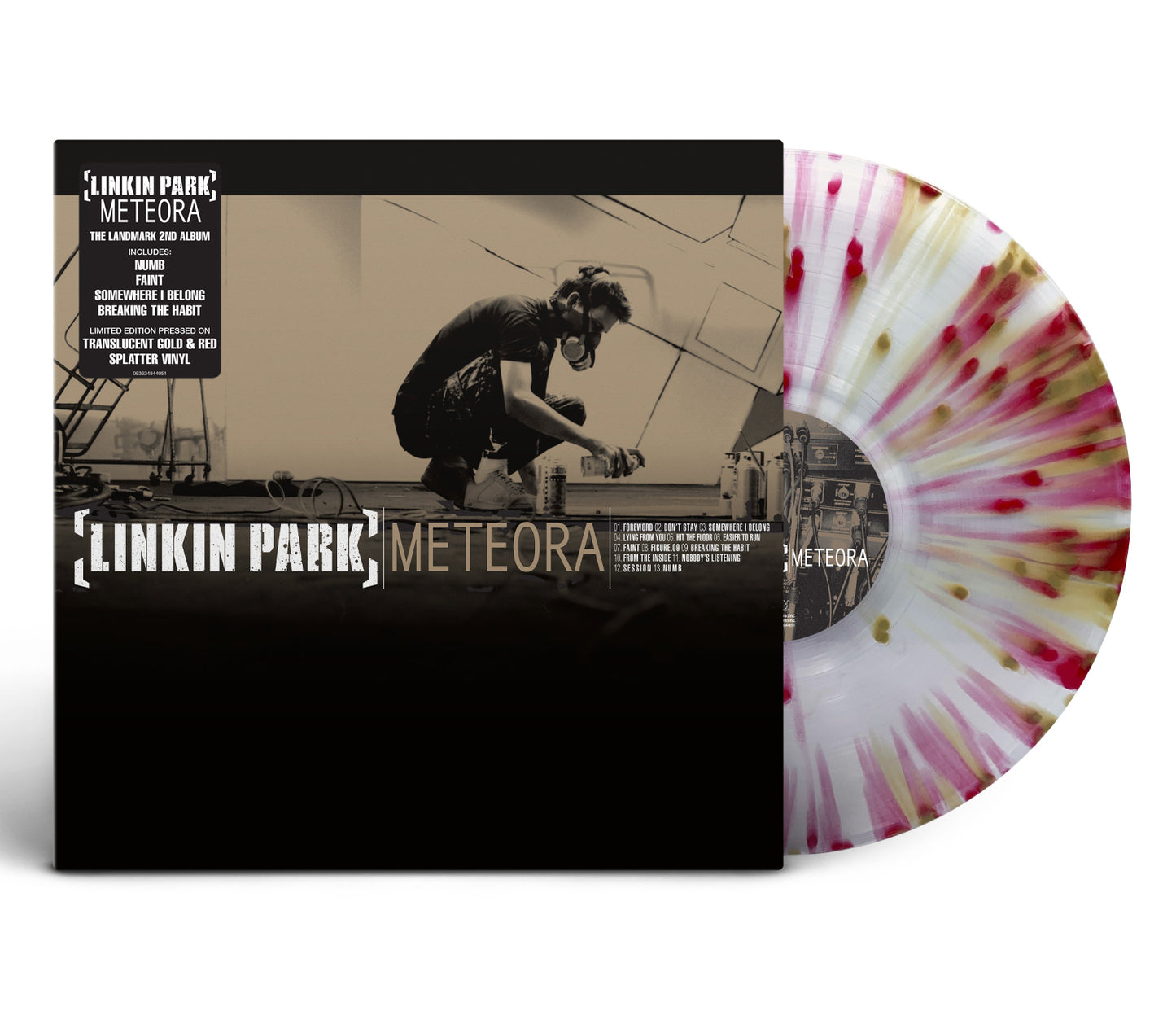 Linkin Park "Meteora" LP (Translucent w/ Gold & Red Splatter)