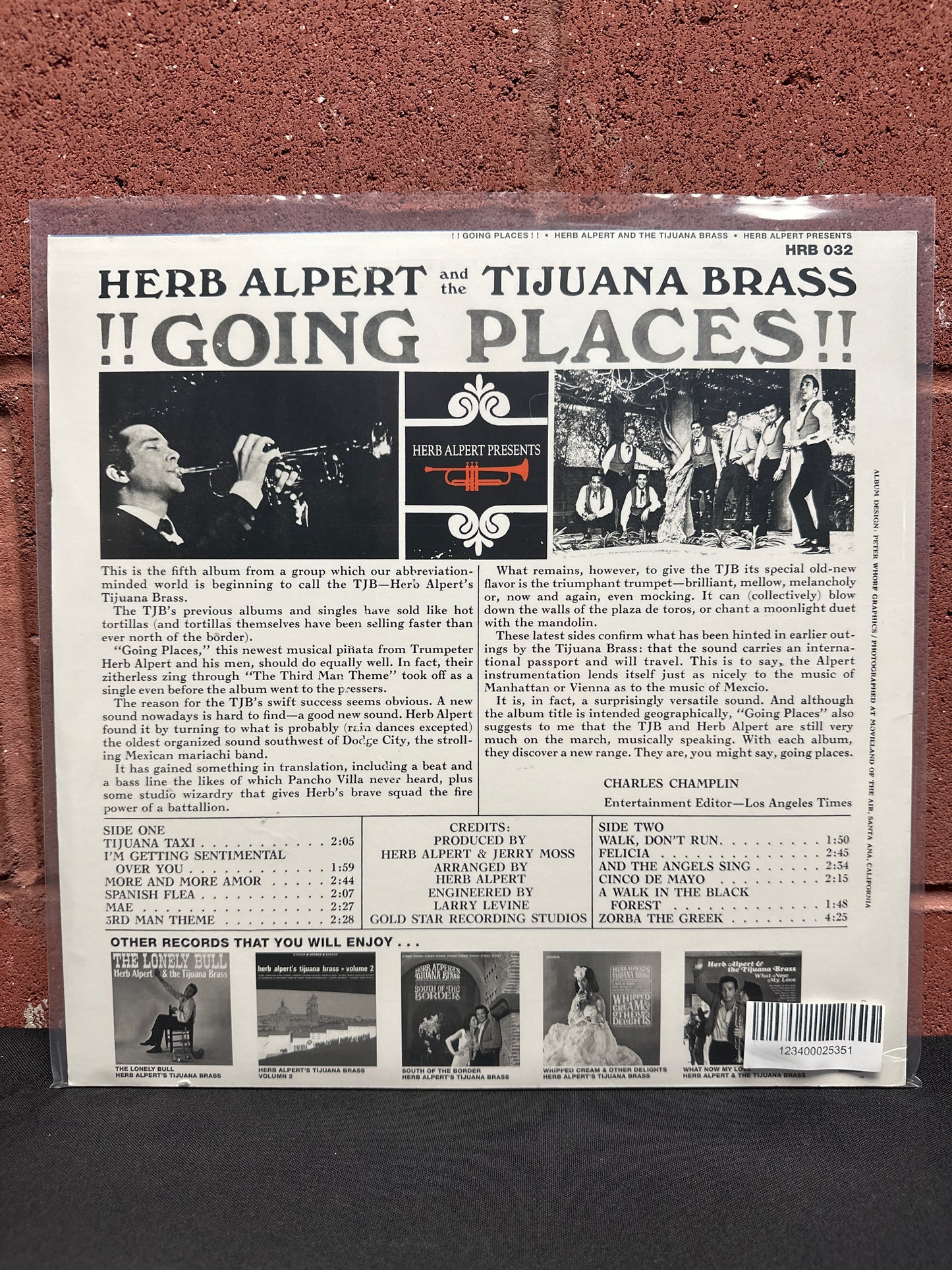 Used Vinyl:  Herb Alpert & The Tijuana Brass ”!!Going Places!!” LP