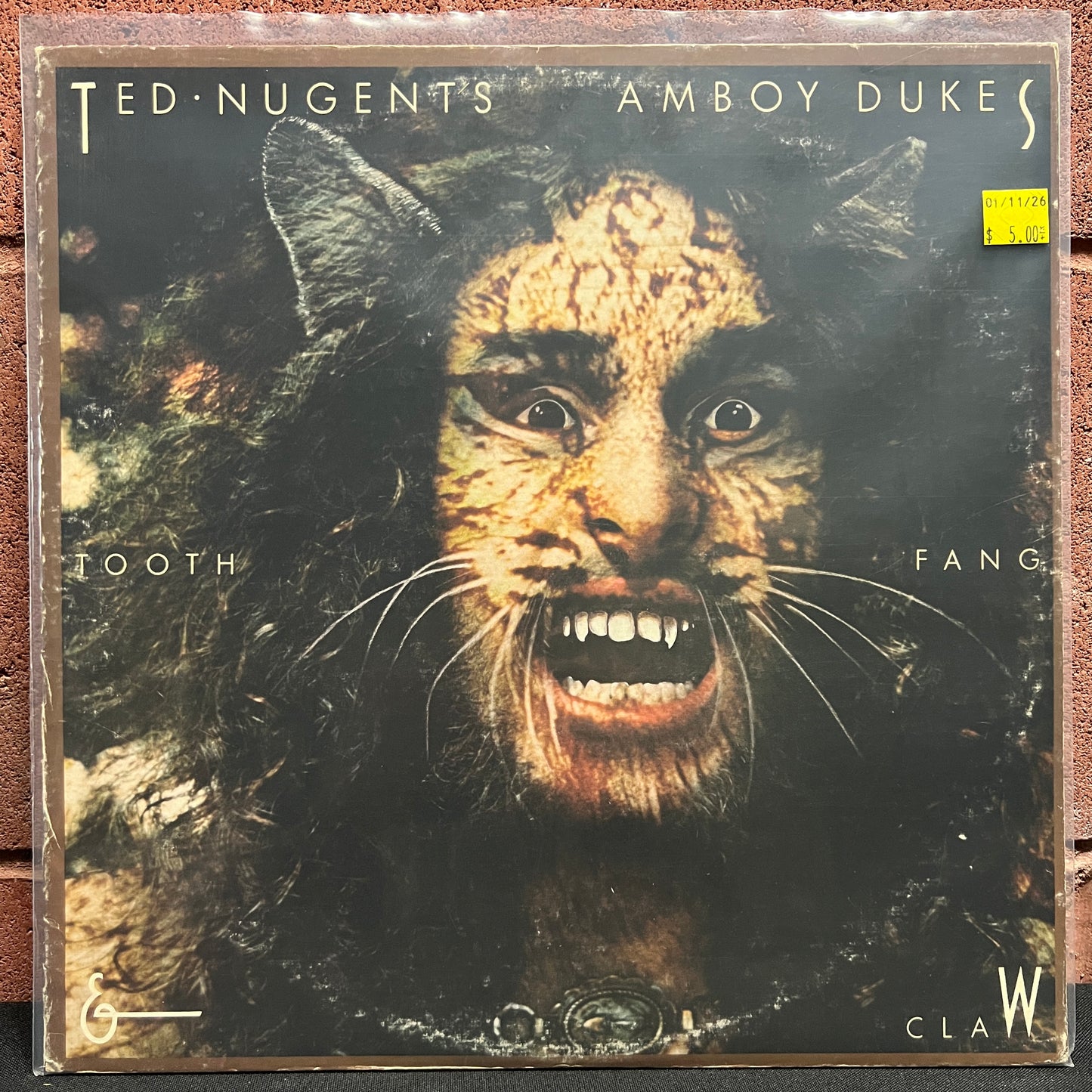 Used Vinyl: Ted Nugent's Amboy Dukes "Tooth Fang & Claw" LP (1974 Press)