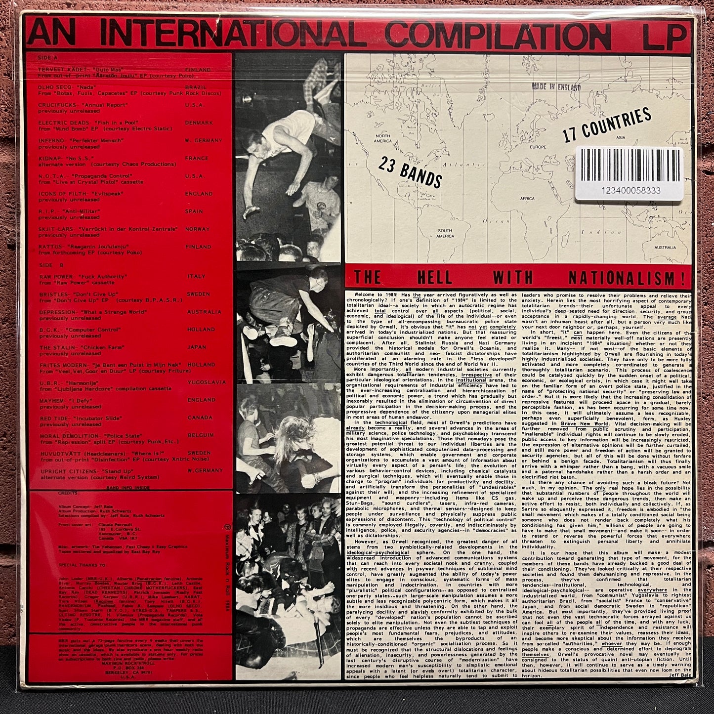 Used Vinyl: Various Artists "Welcome To 1984" LP (1984 pressing, black labels with red text)