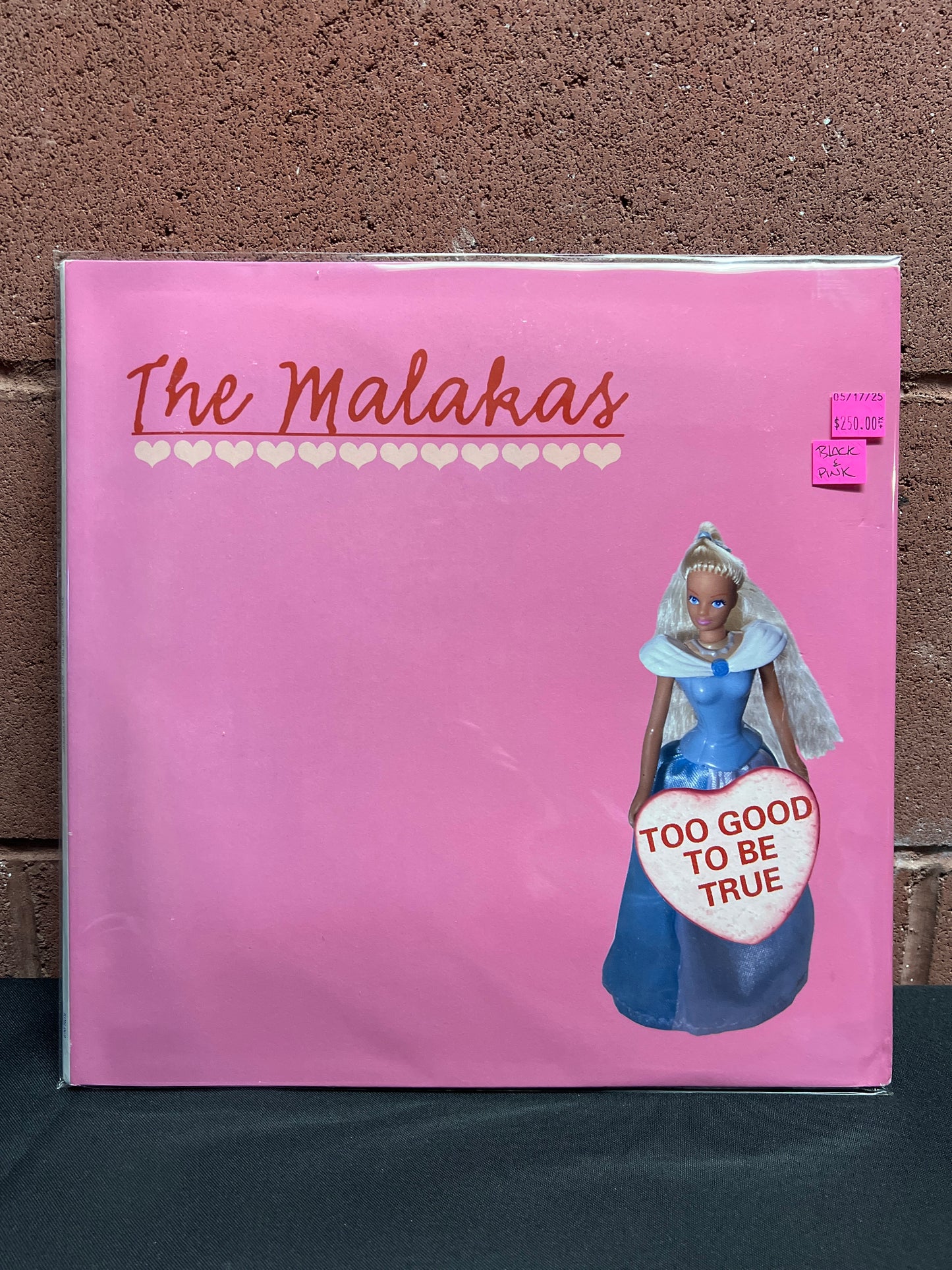Used Vinyl: The Malakas " Too Good To Be True + Sorry Bout My Drinkin'" 2xLP (Black & Pink Vinyl)
