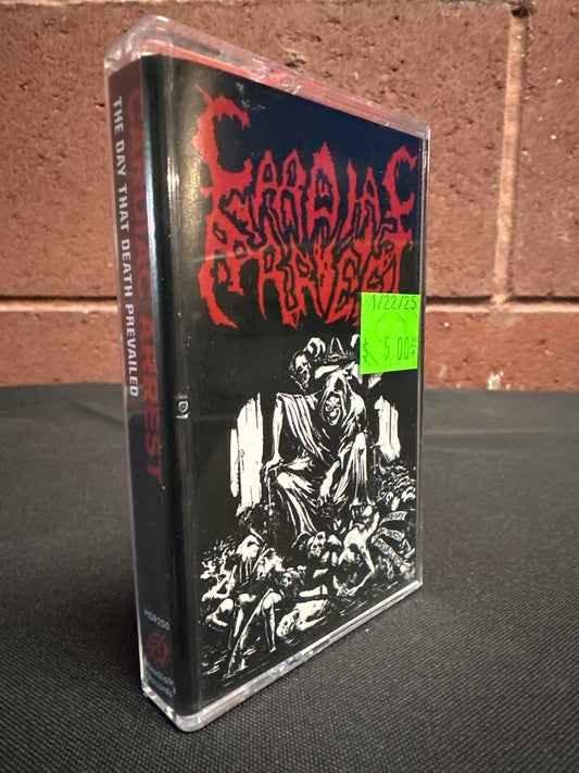 Used Cassette: Cardiac Arrest "The Day That Death Prevailed" Tape