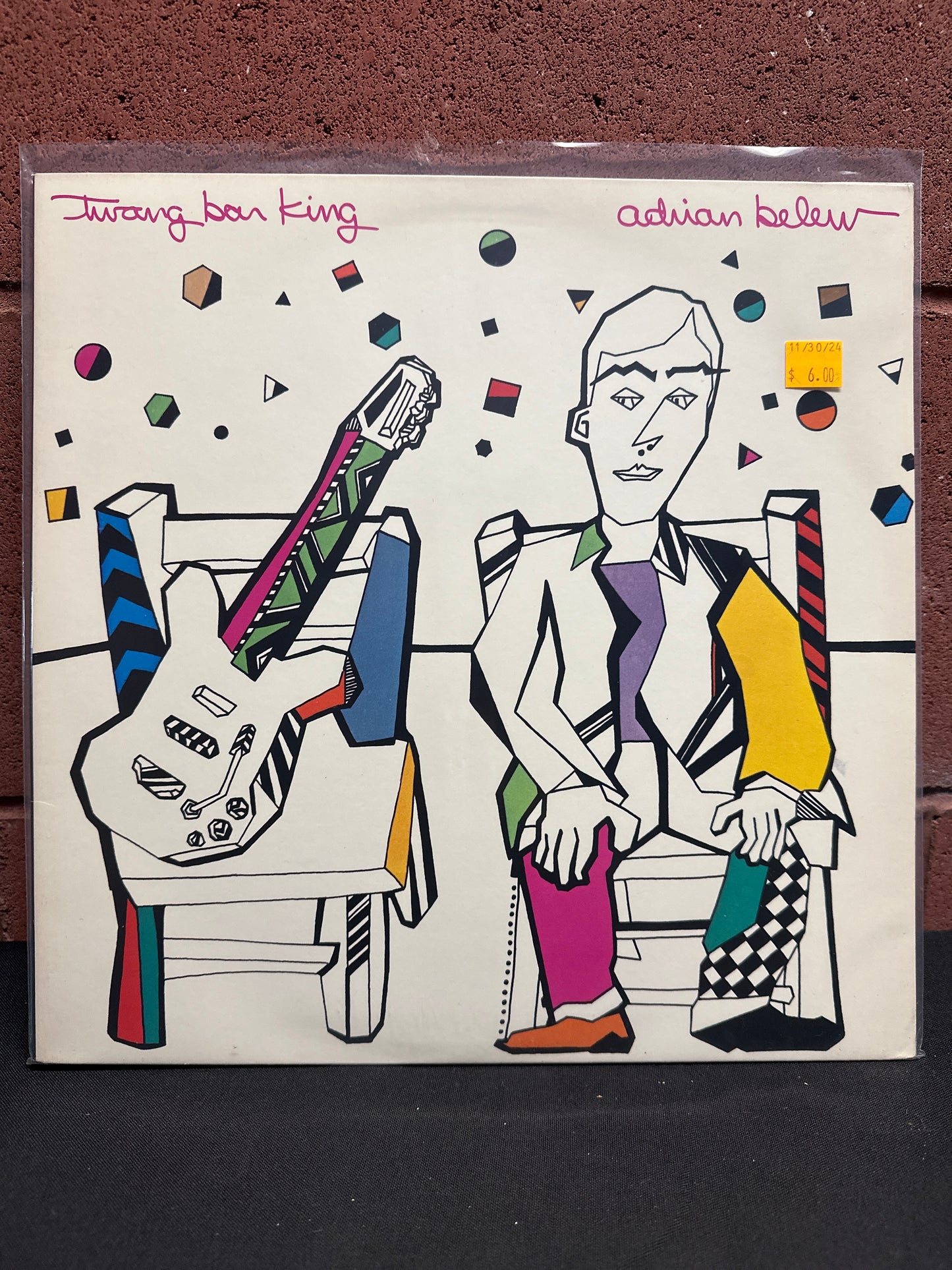 Used Vinyl:  Adrian Belew ”Twang Bar King” LP