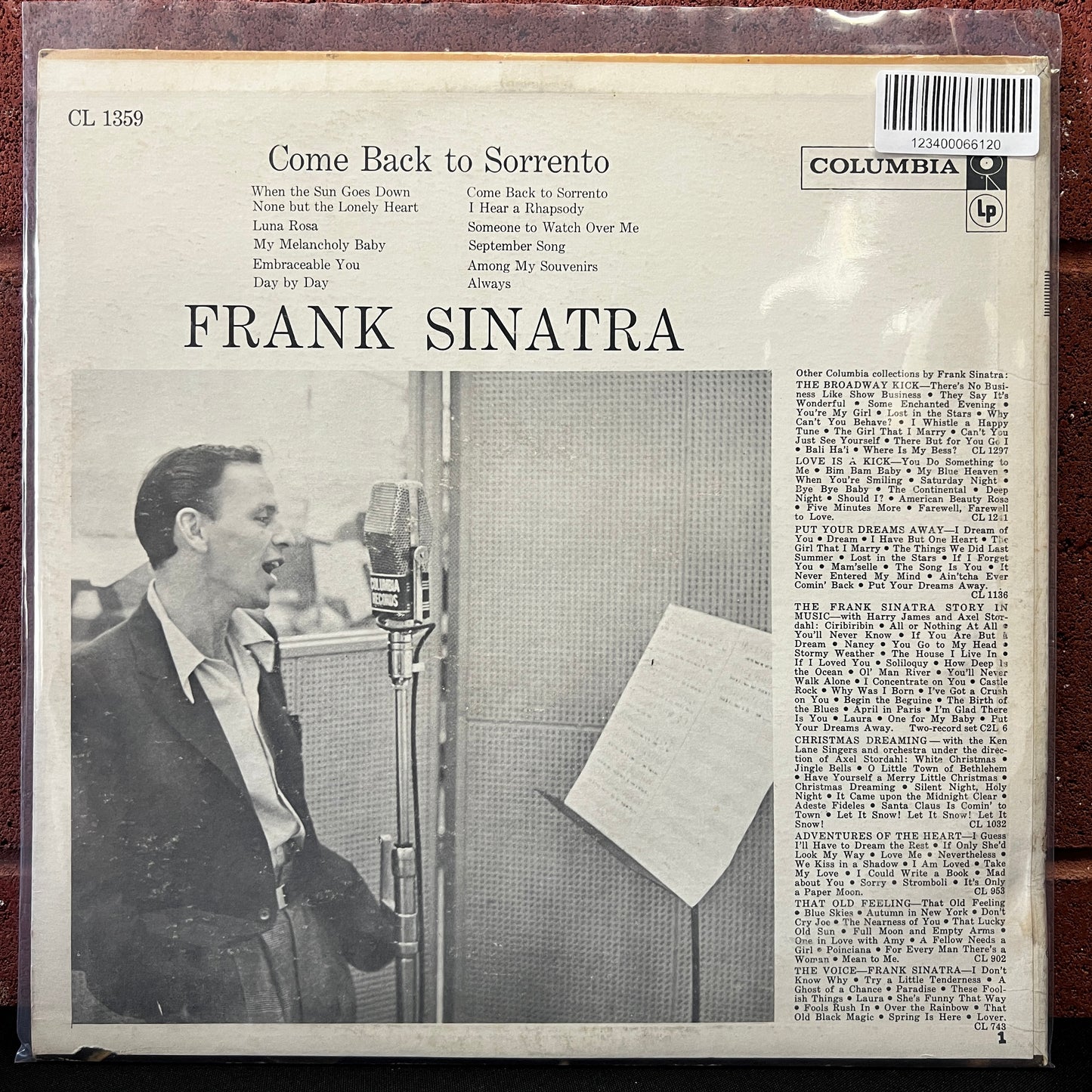 Used Vinyl: Frank Sinatra "Come Back To Sorrento" LP (1959 Press)