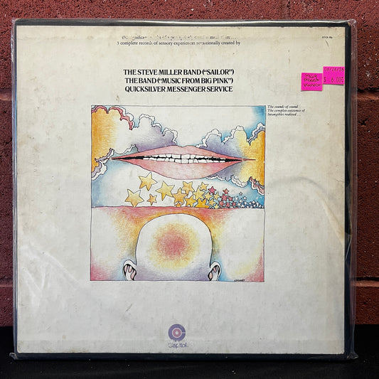 Used Vinyl: The Steve Miller Band / The Band / Quicksilver Messenger Service "Sailor / Music From Big Pink / S/T" 3xLP Box Set (1969 Press)