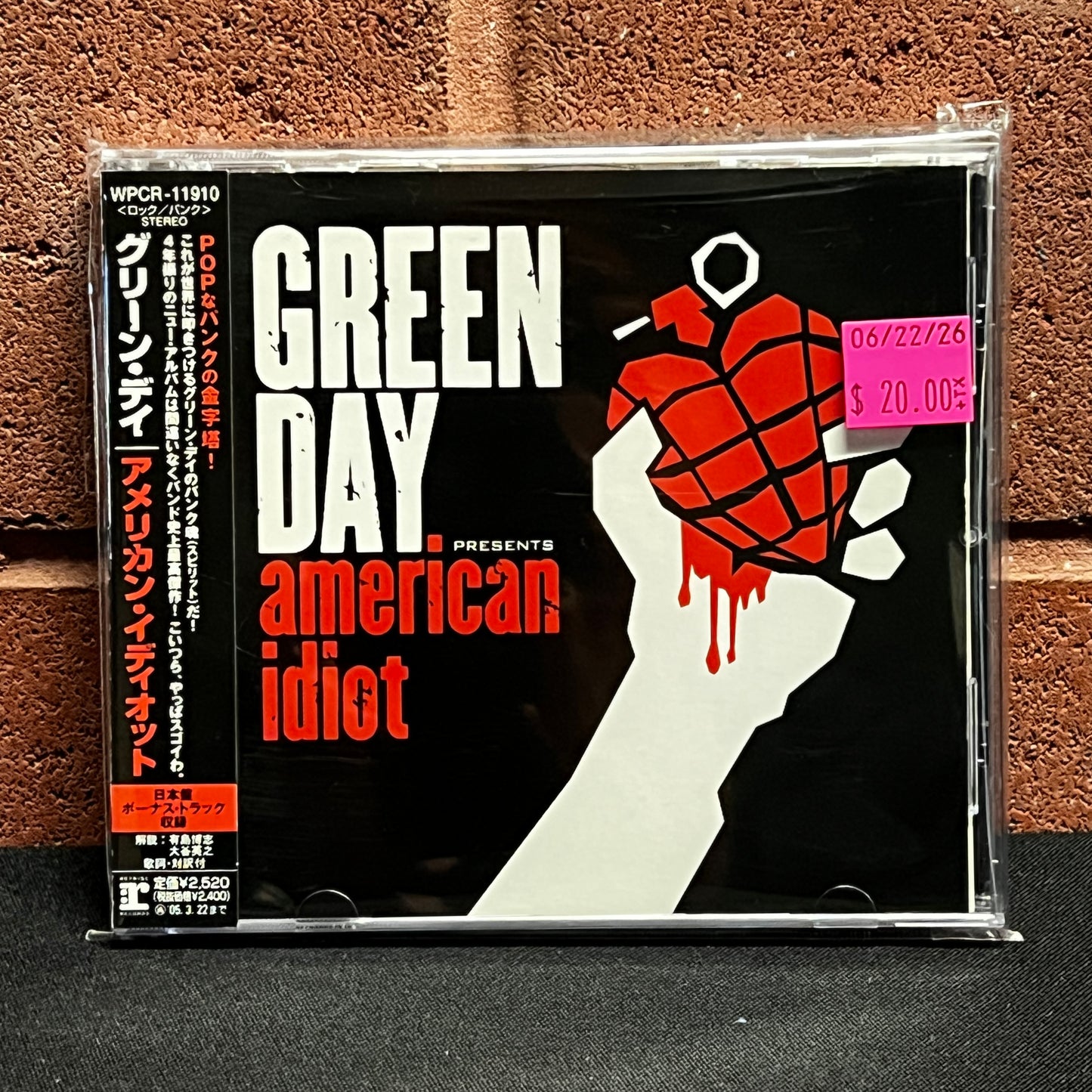 Used CD: Green Day "American Idiot" CD (2004 Japanese Press w/ Bonus Tracks)