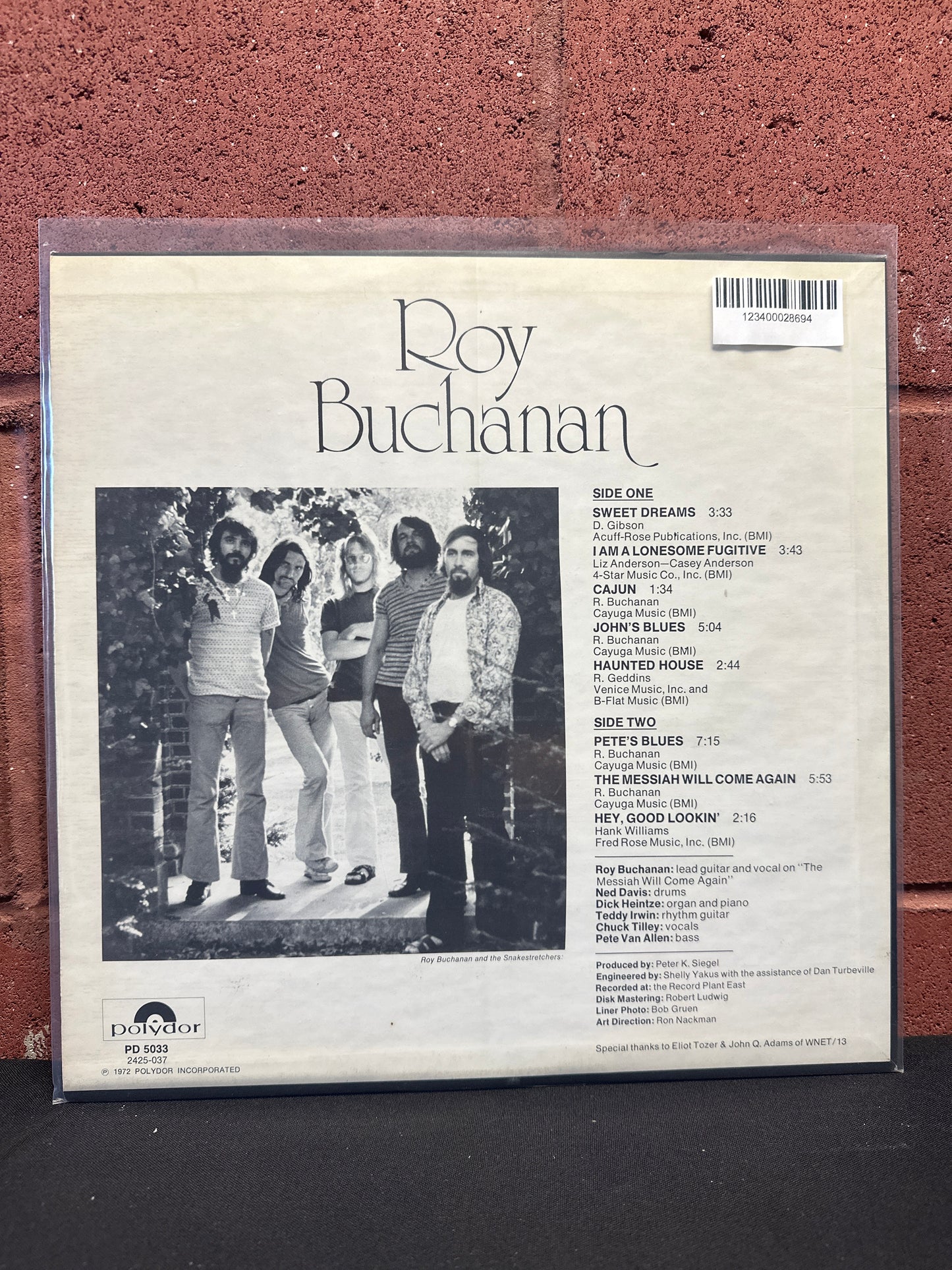 Used Vinyl:  Roy Buchanan, Buch And The Snakestretchers ”Roy Buchanan” LP