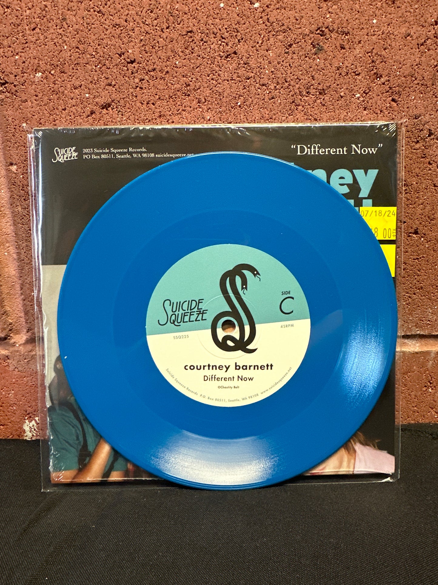 Used Vinyl:  Courtney Barnett, Kurt Vile ”"Different Now" b/w "This Time of Night"” 7" (Aqua blue vinyl)