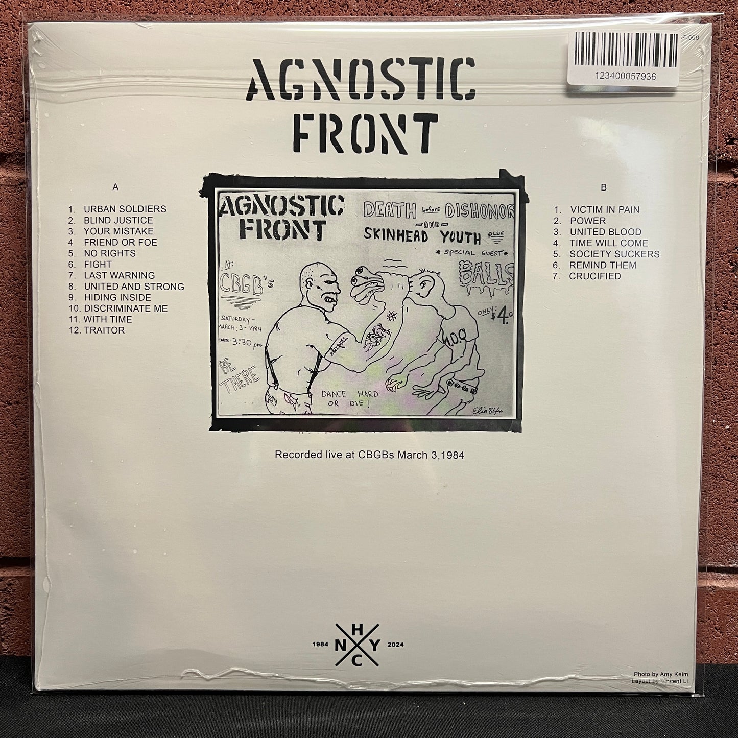 Used Vinyl: Agnostic Front "Just Us" LP (Sealed)