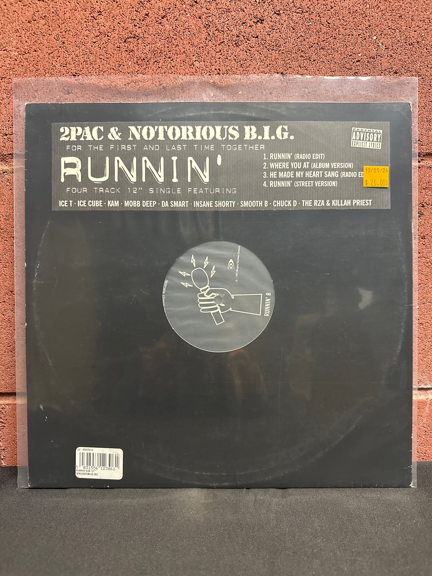 Used Vinyl:  2Pac & Notorious B.I.G. ”Runnin'” 12"