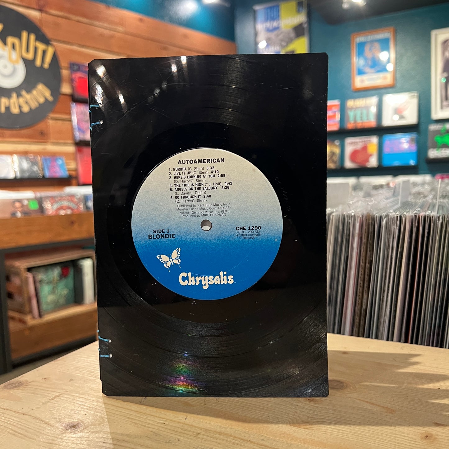 Blondie Recycled Vinyl Journal