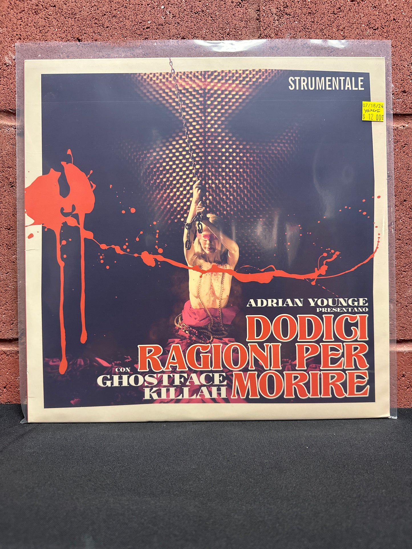 Used Vinyl:  Adrian Younge Con Ghostface Killah ”Dodici Ragioni Per Morire (Strumentale)” LP