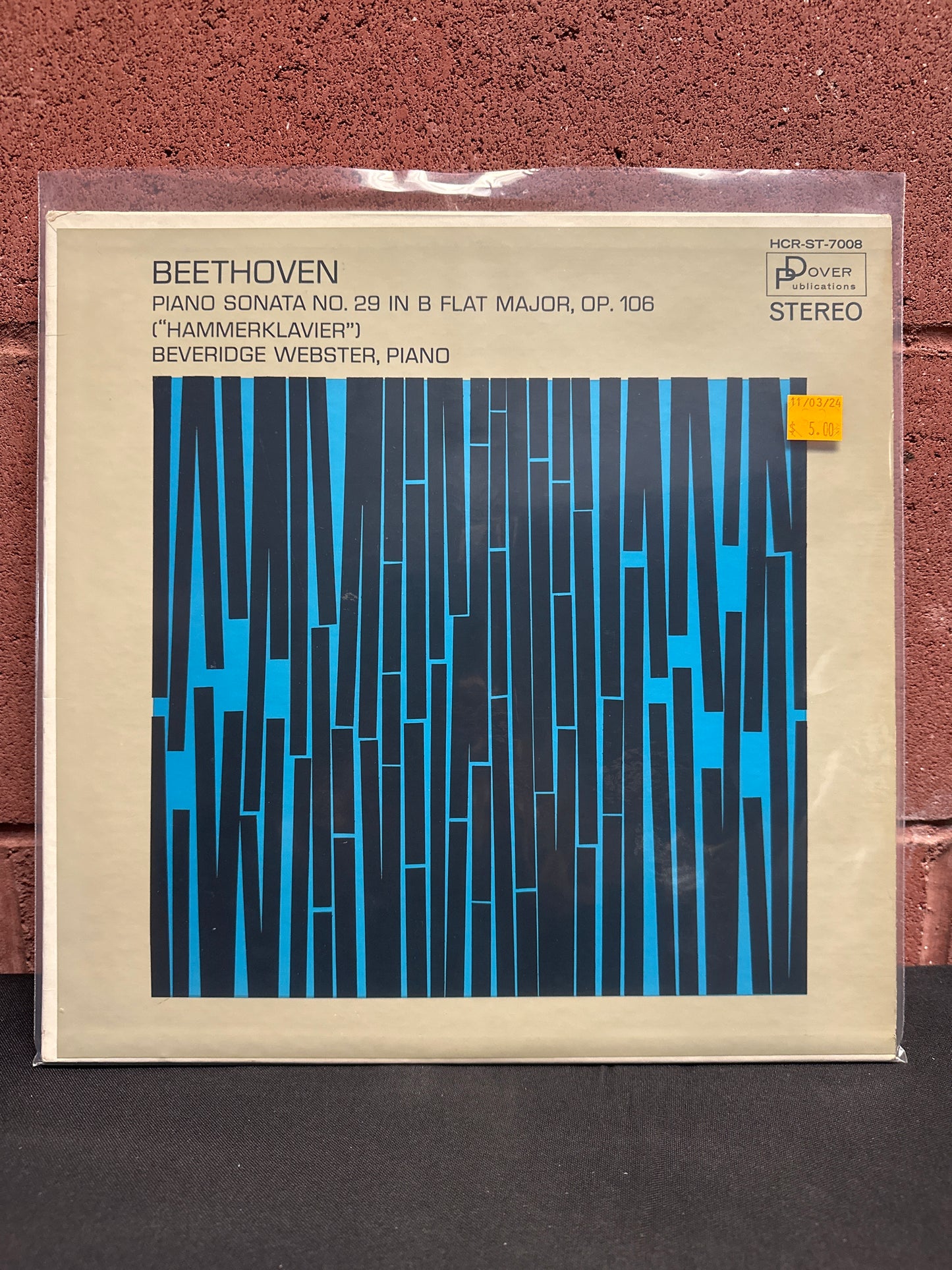 Used Vinyl:  Ludwig van Beethoven - Beveridge Webster ”Piano Sonata No. 29 In B Flat Major Op. 106  "Hammerklavier"” LP