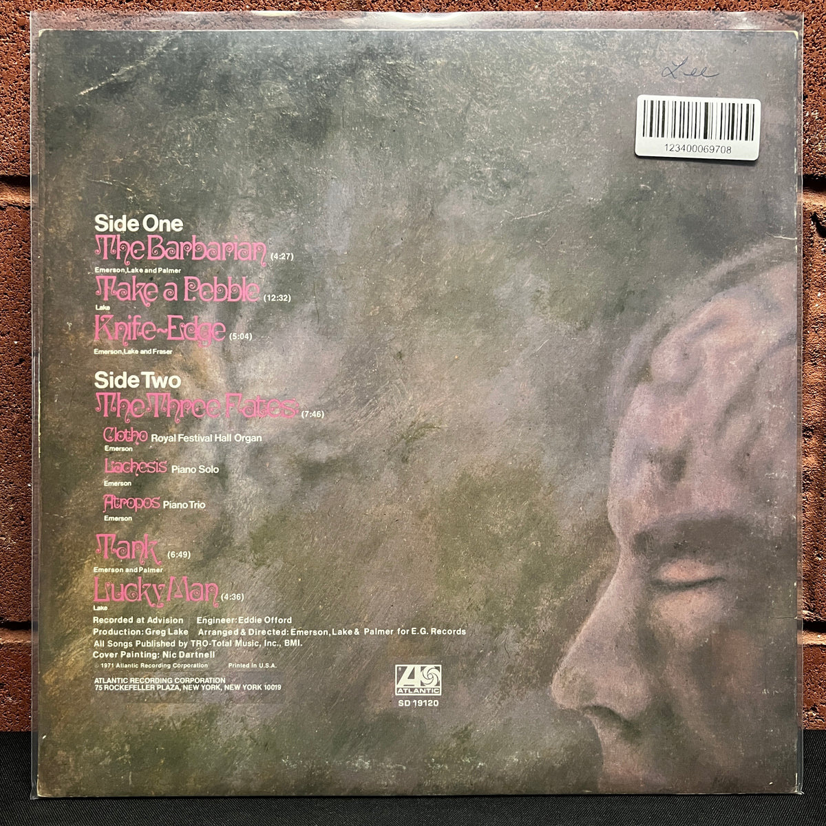 Used Vinyl: Emerson Lake and Palmer "Emerson Lake and Palmer" LP (1977 US pressing)