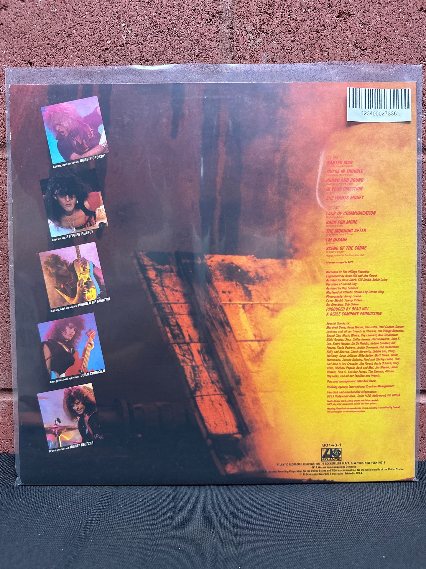 Used Vinyl:  Ratt ”Out Of The Cellar” LP