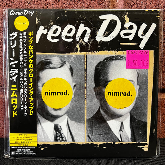 Used CD: Green Day "Nimrod." CD (2012 Japanese Press w/ Bonus Track, Mini Album Replica)