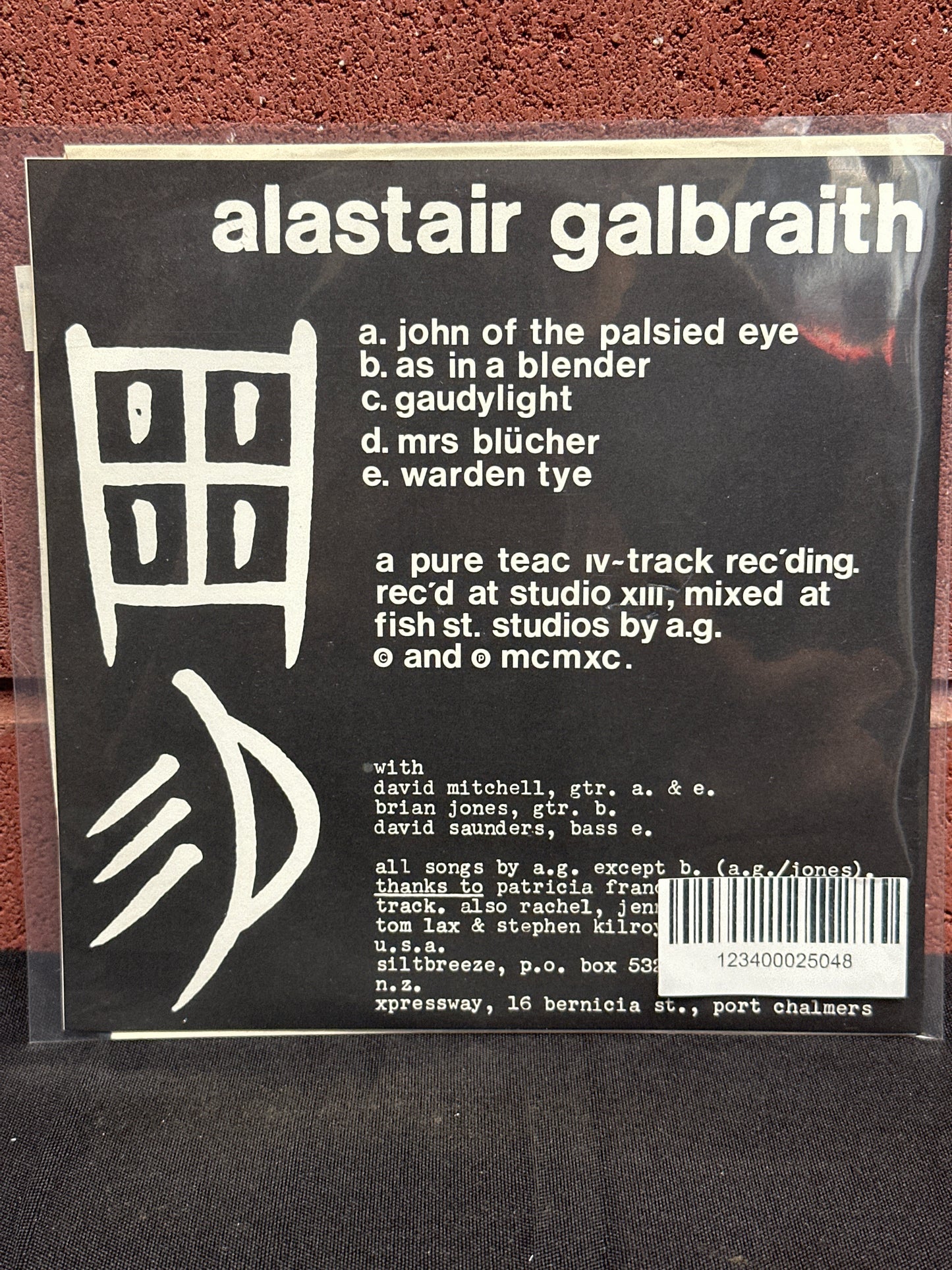 Used Vinyl:  Alastair Galbraith ”Gaudylight” 7"