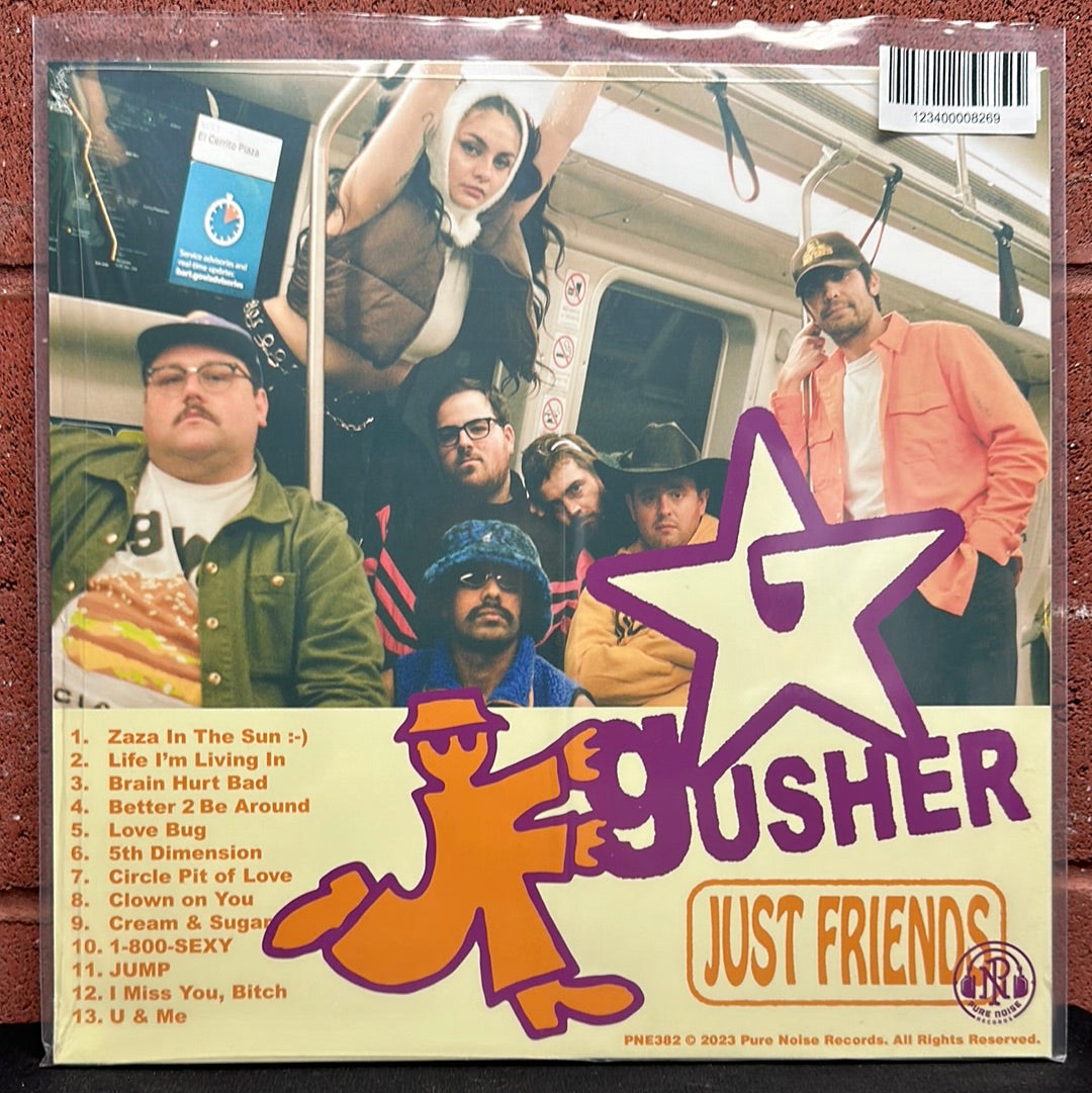 Used Vinyl:  Just Friends ”Gusher” LP (Orange, Purple & White Splatter)