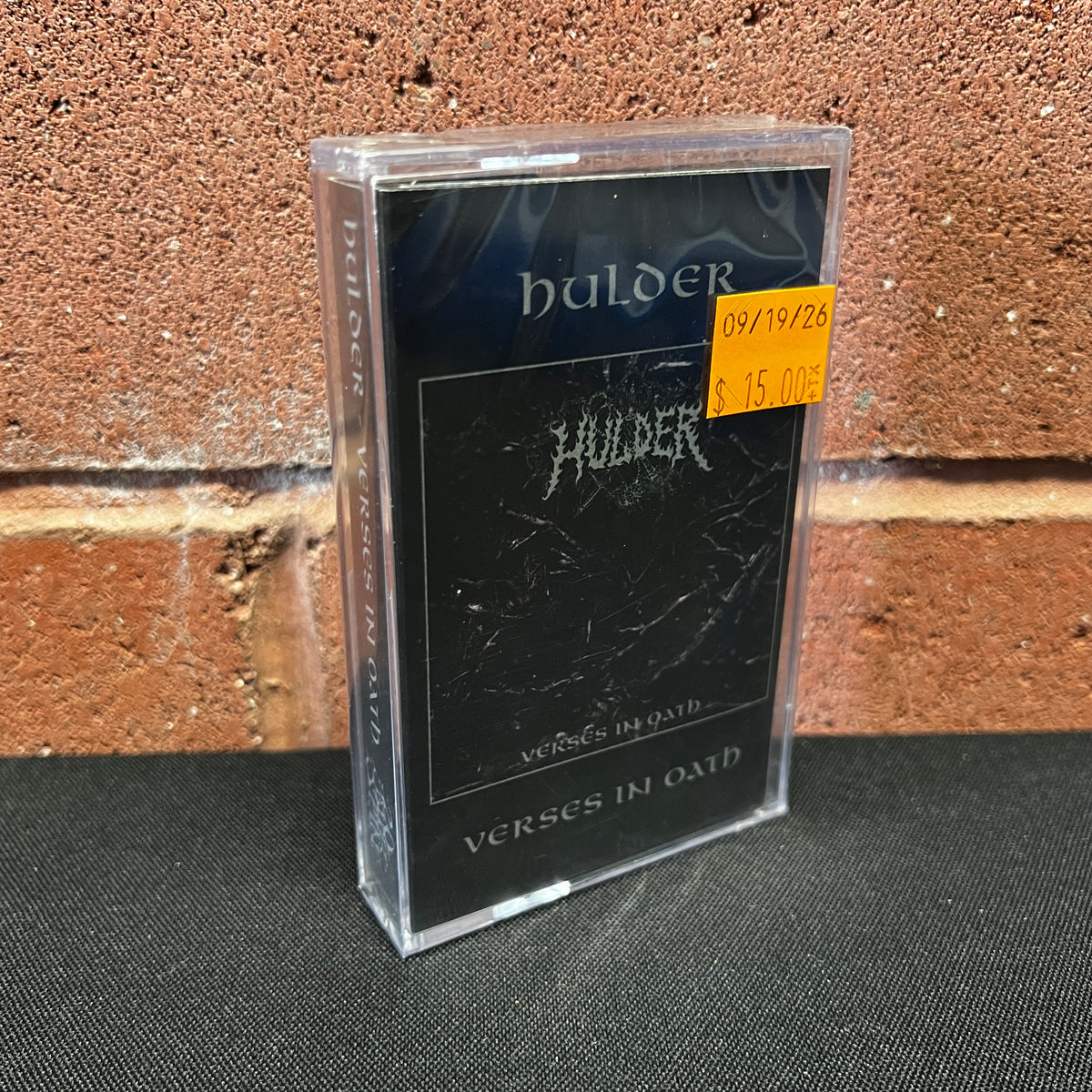 Used Cassette: Hulder ‎"Verses In Oath" Tape (2024 Press)