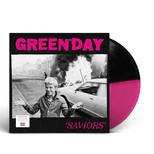 Green Day "Saviors" LP (Indie Exclusive Black/Magenta Vinyl)