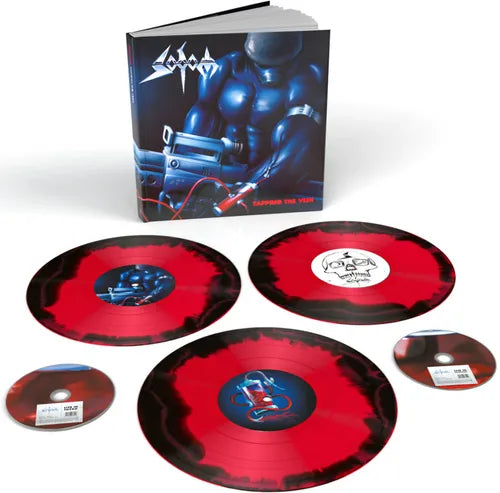 Sodom "Tapping The Vein" 3xLP + 2xCD Super Deluxe Edition Box Set (Red and Black Vinyl)