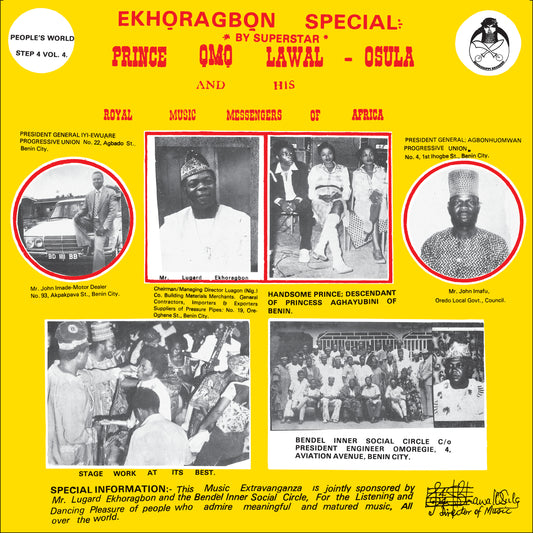 PRE-ORDER: Prince Omo Lawal-Osula And His Royal Music Messengers Of Africa "Oru Ye Ye Ye" LP