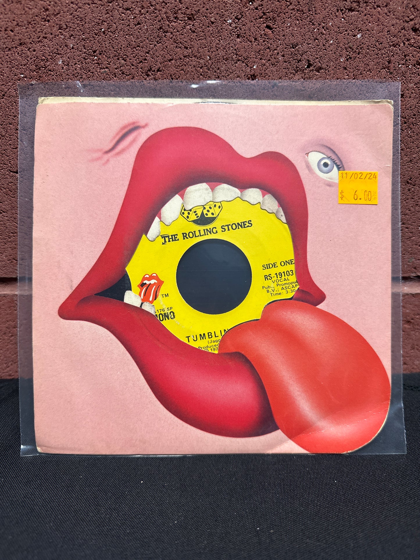 Used Vinyl:  The Rolling Stones ”Tumbling Dice” 7"