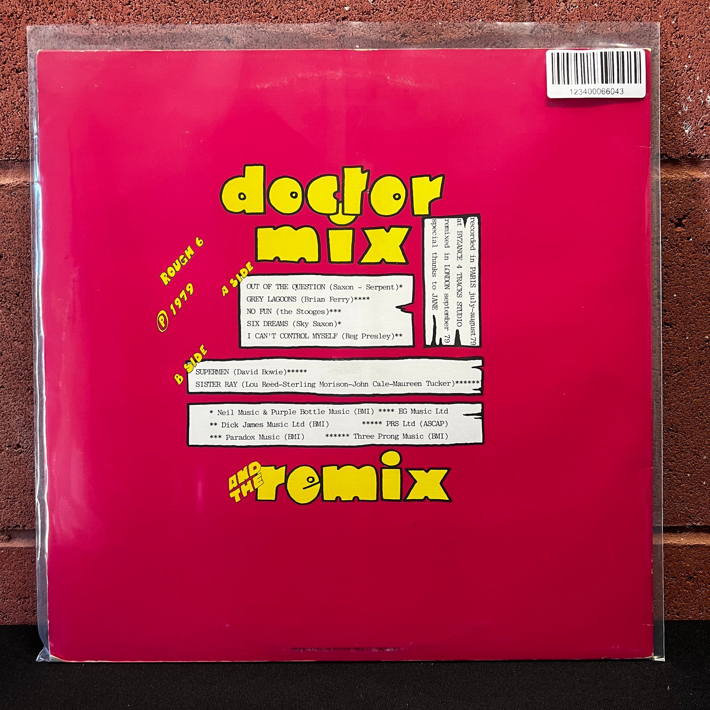 Used Vinyl: Doctor Mix And The Remix ‎"Wall Of Noise" LP (1979 Press)