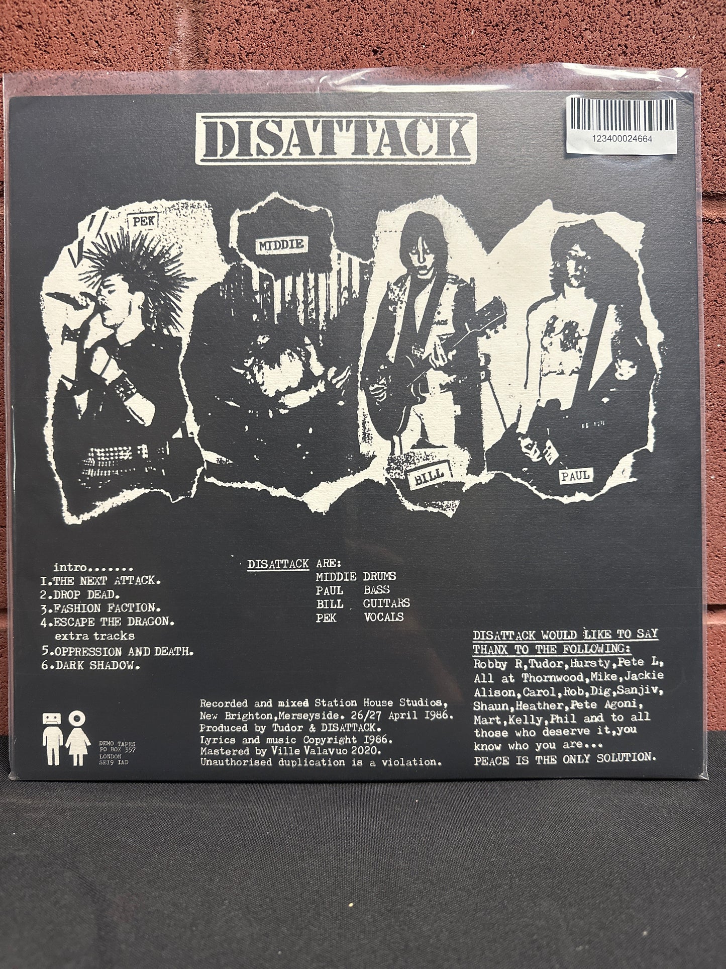 Used Vinyl:  Disattack ”A Bomb Drops...” 12"