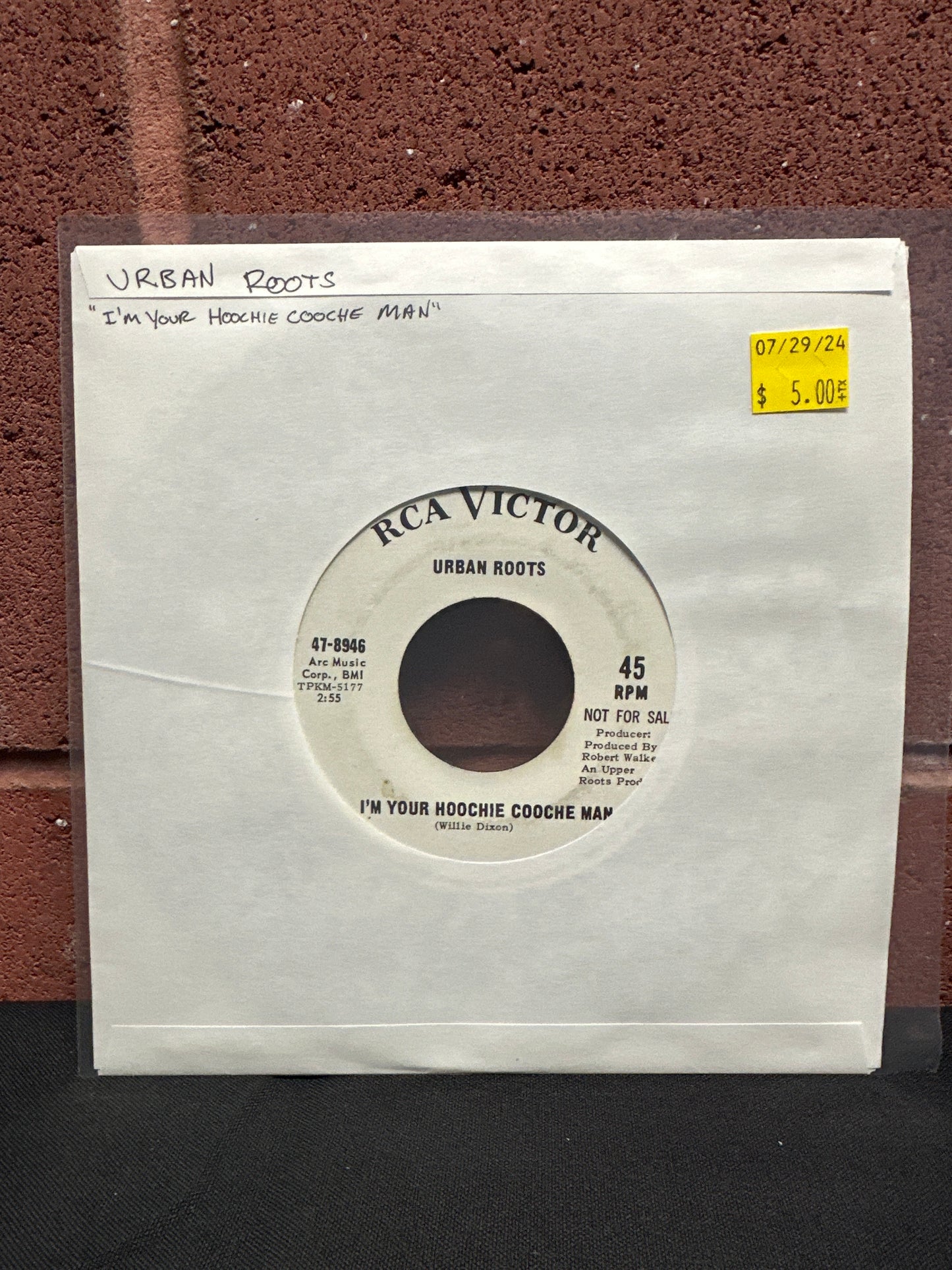 Used Vinyl:  Urban Roots ”I'm Your Hoochie Cooche Man ” 7" (Promo)