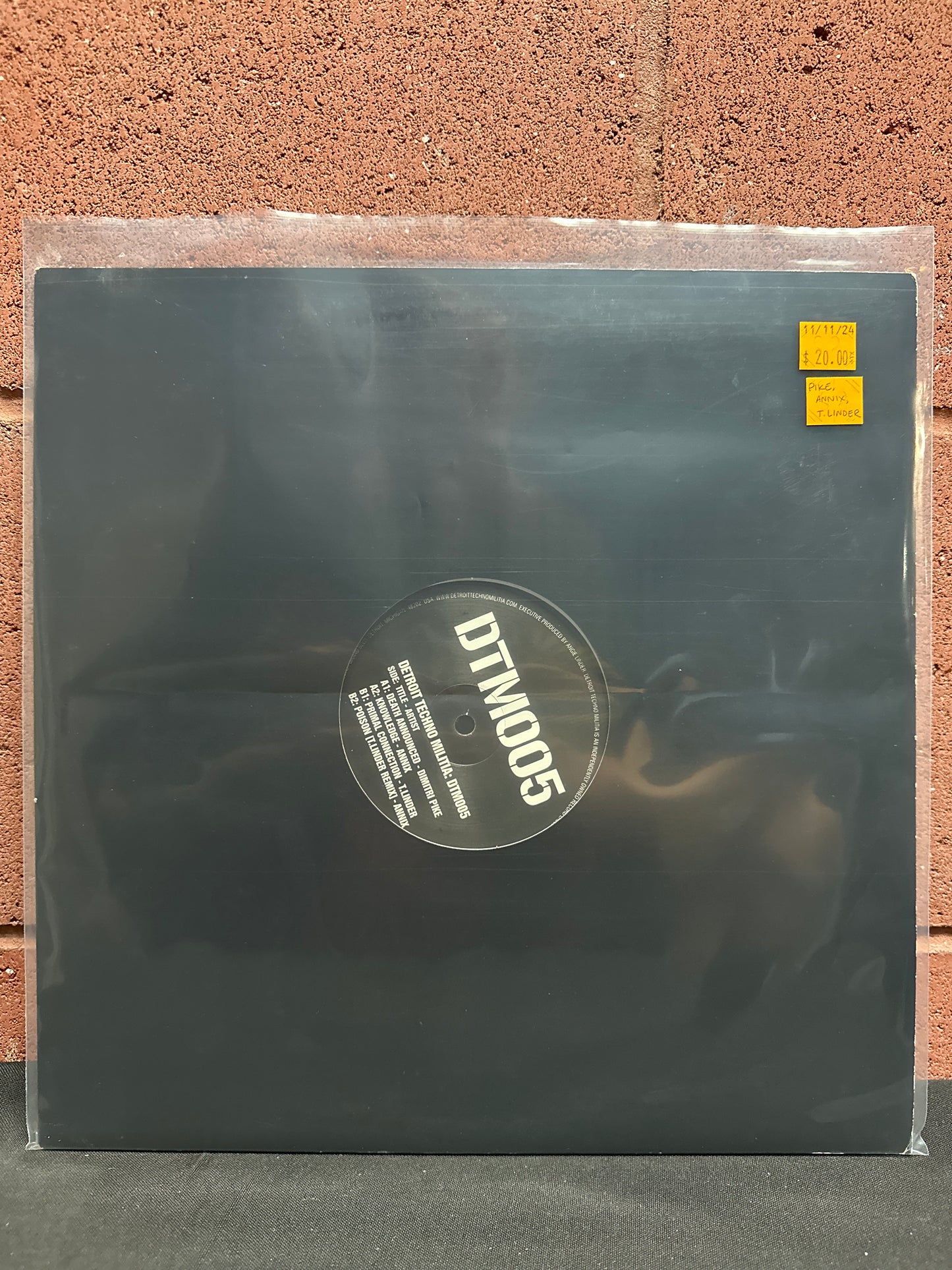 Used Vinyl:  Dimitri Pike / Annix / T.Linder ”DTM005” 12"