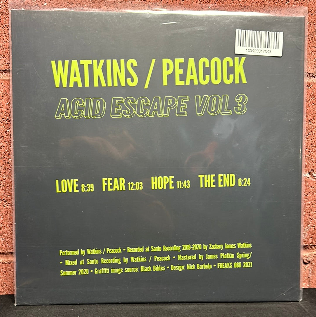 Used Vinyl:  Zachary James Watkins / Ross Peacock ”Acid Escape Vol 3” LP (Glow in the dark vinyl)