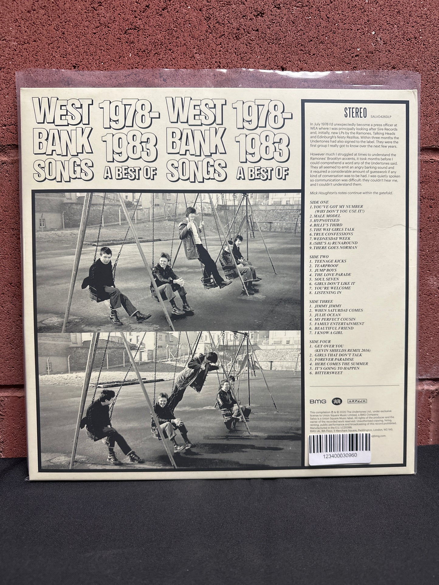 Used Vinyl:  The Undertones ”West Bank Songs 1978-1983 (A Best Of)” 2xLP (Purple and white vinyl)