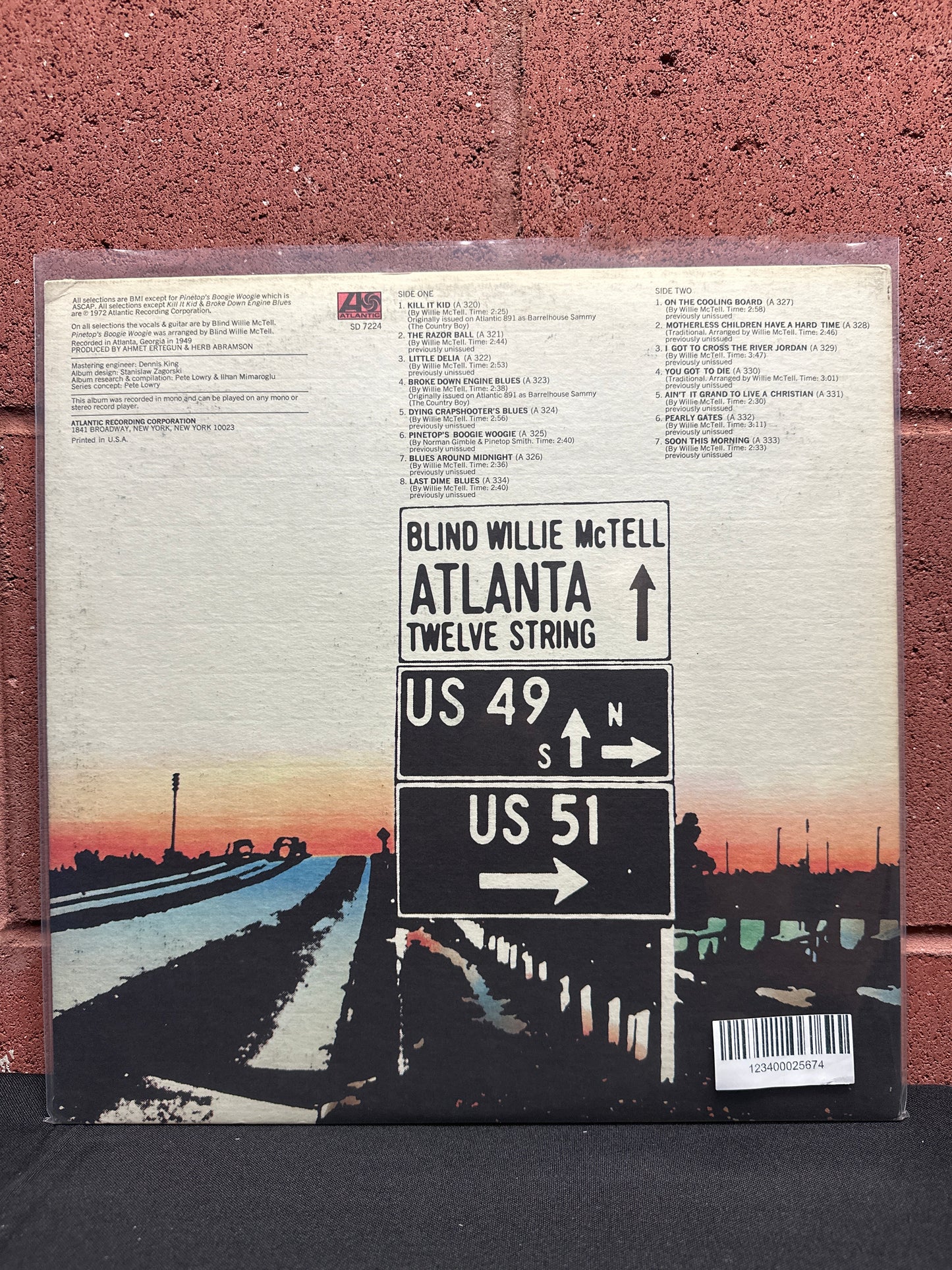 Used Vinyl:  Blind Willie McTell ”Atlanta Twelve String” LP