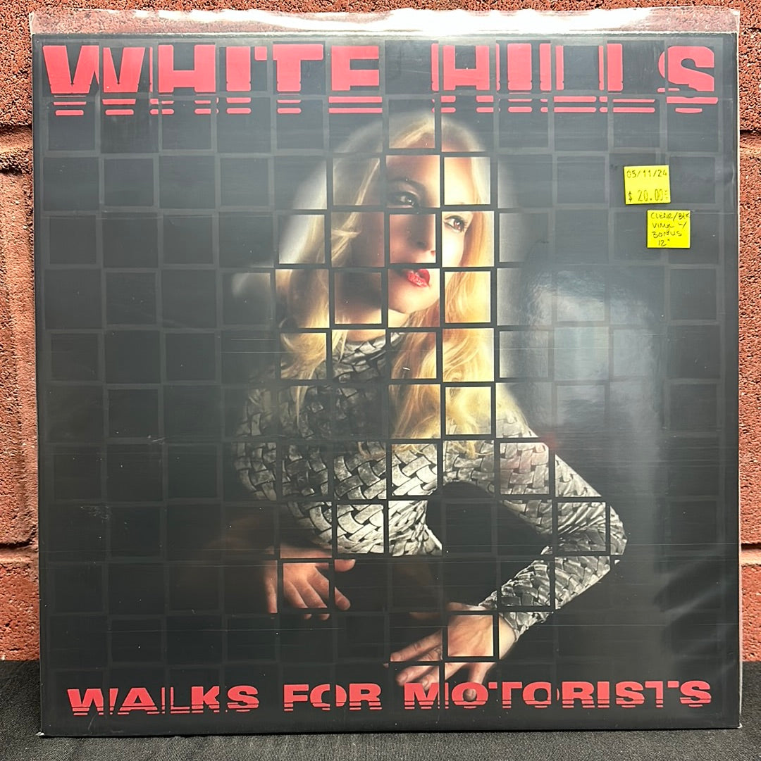 Used Vinyl:  White Hills ”Walks For Motorists” 2xLP (clear/black vinyl)