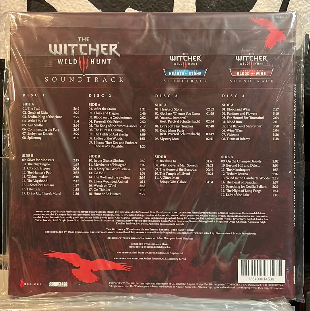 Used Vinyl:  Marcin Przybyłowicz, Mikolai Stroinski ”The Witcher 3: Wild Hunt Soundtrack” 4xLP (Purple/burgundy vinyl)
