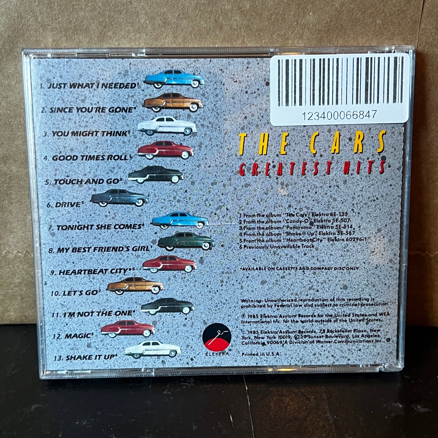 Used CD: The Cars "Greatest Hits" CD
