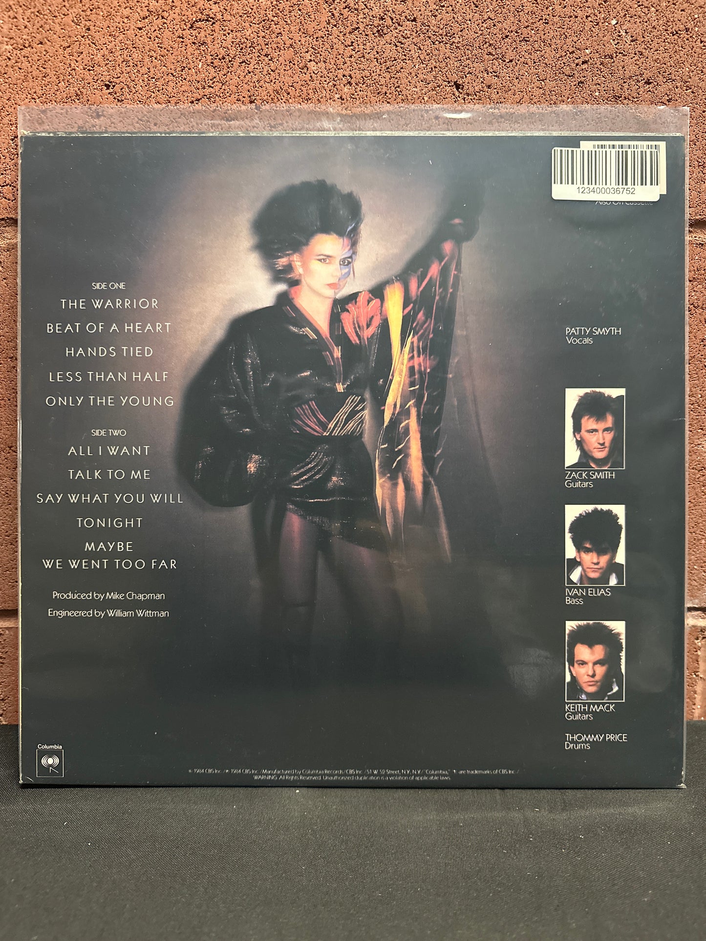 Used Vinyl:  Scandal Featuring Patty Smyth ”Warrior” LP