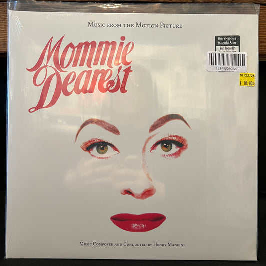 Used Vinyl: Henry Mancini "Mommie Dearest (Music From The Motion Picture)" LP (2017 Press - White Vinyl - Sealed)