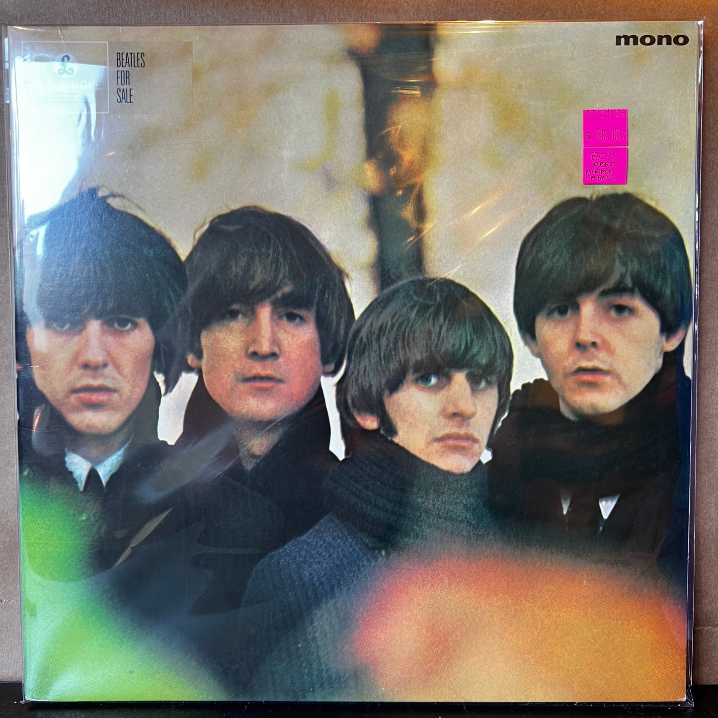 Used Vinyl: Beatles "Beatles For Sale" LP (1980's pressing, purple labels)