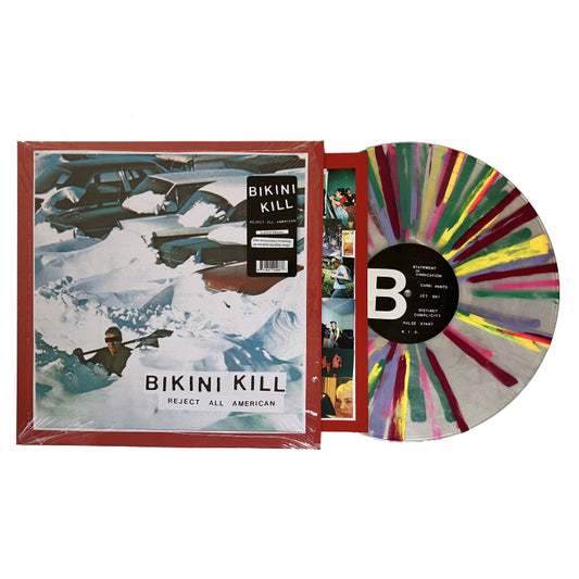 PRE-ORDER: Bikini Kill "Reject All American" LP (30th Anniversary Edition Rainbow Splatter Vinyl)